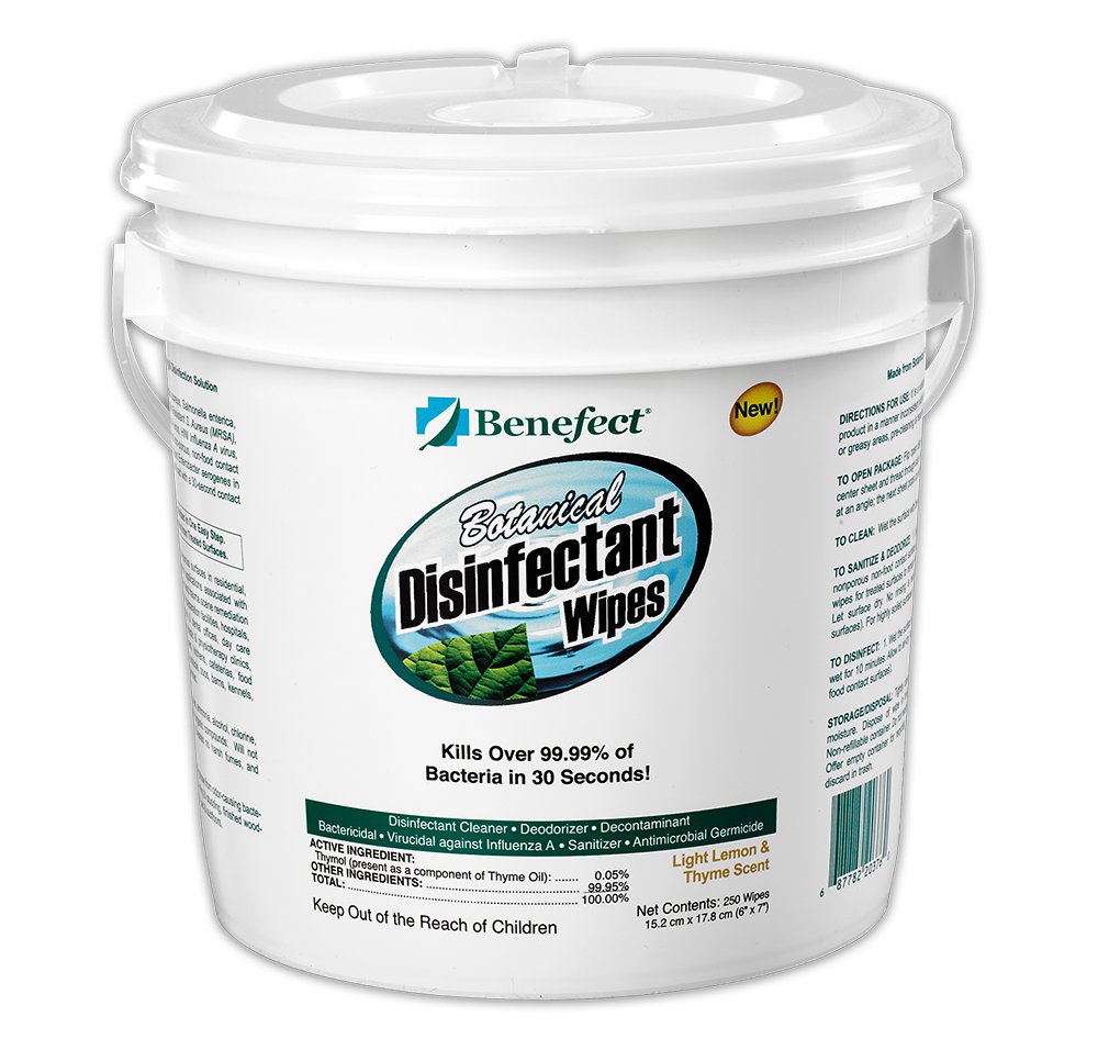 Botanical Biodegradable  Disinfectant Wipes (6/Case)