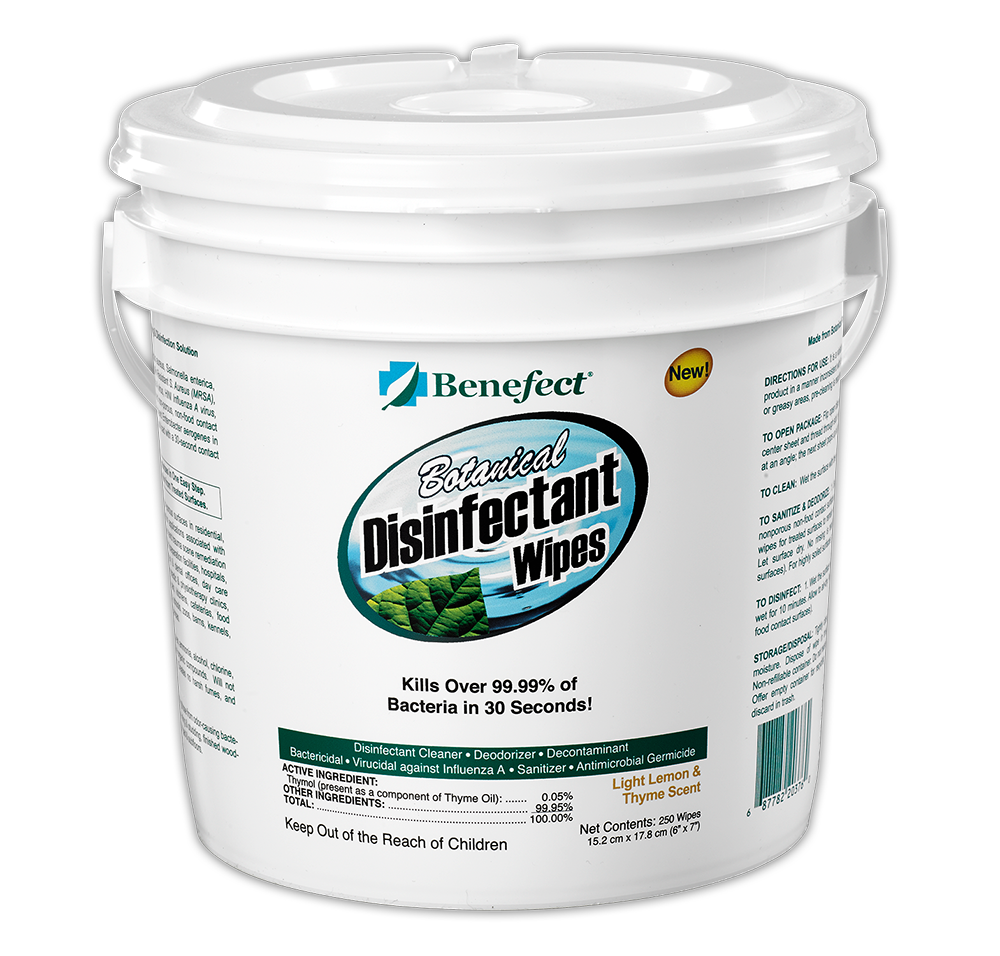 Botanical Biodegradable 
Disinfectant Wipes (6/Case)