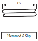 Ductmate Hemmed S Slip, 10&#39; Length, Galvanized, 24GA